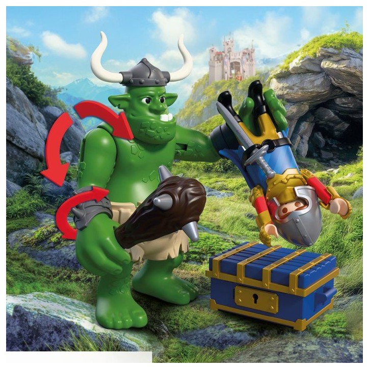 PLAYMOBIL 72116 Troll et trésor chevaliers du Lion, Adventure les chevaliers, 23 pieces, des 4 ans PLAYMOBIL 72116 Troll et trésor chevaliers du Lion, Adventure les chevaliers, 23 pieces, des 4 ans