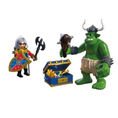 PLAYMOBIL 72116 Troll et trésor chevaliers du Lion, Adventure les che