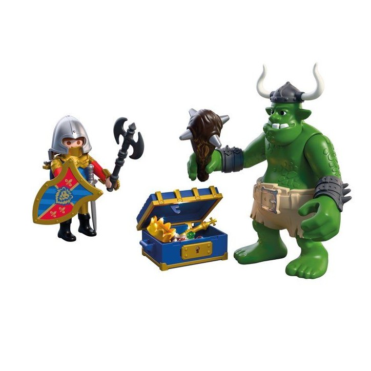 PLAYMOBIL 72116 Troll et trésor chevaliers du Lion, Adventure les chevaliers, 23 pieces, des 4 ans PLAYMOBIL 72116 Troll et trésor chevaliers du Lion, Adventure les chevaliers, 23 pieces, des 4 ans