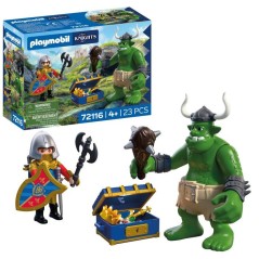 PLAYMOBIL 72116 Troll et trésor chevaliers du Lion, Adventure les che