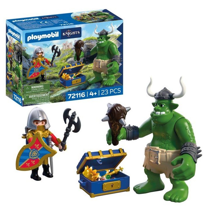 PLAYMOBIL 72116 Troll et trésor chevaliers du Lion, Adventure les chevaliers, 23 pieces, des 4 ans PLAYMOBIL 72116 Troll et trésor chevaliers du Lion, Adventure les chevaliers, 23 pieces, des 4 ans