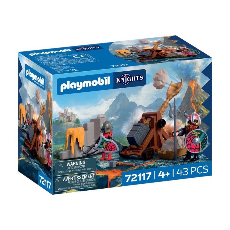 PLAYMOBIL 72117 Catapulte des Chevaliers du Dragon, Adventure les chev