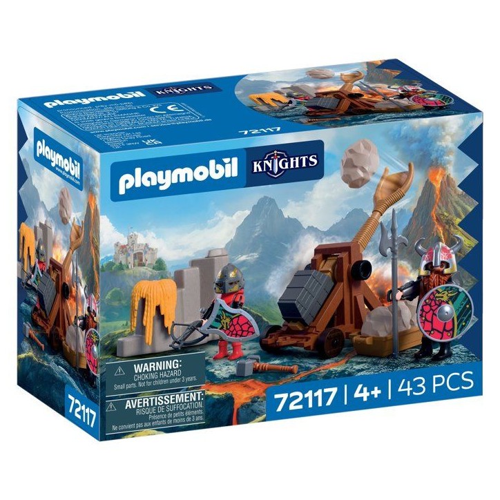 PLAYMOBIL 72117 Catapulte des Chevaliers du Dragon, Adventure les chevaliers, 43 pieces, des 4 ans PLAYMOBIL 72117 Catapulte des Chevaliers du Dragon, Adventure les chevaliers, 43 pieces, des 4 ans