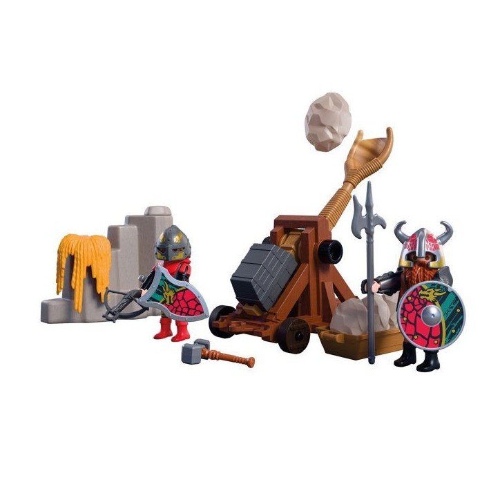 PLAYMOBIL 72117 Catapulte des Chevaliers du Dragon, Adventure les chevaliers, 43 pieces, des 4 ans PLAYMOBIL 72117 Catapulte des Chevaliers du Dragon, Adventure les chevaliers, 43 pieces, des 4 ans