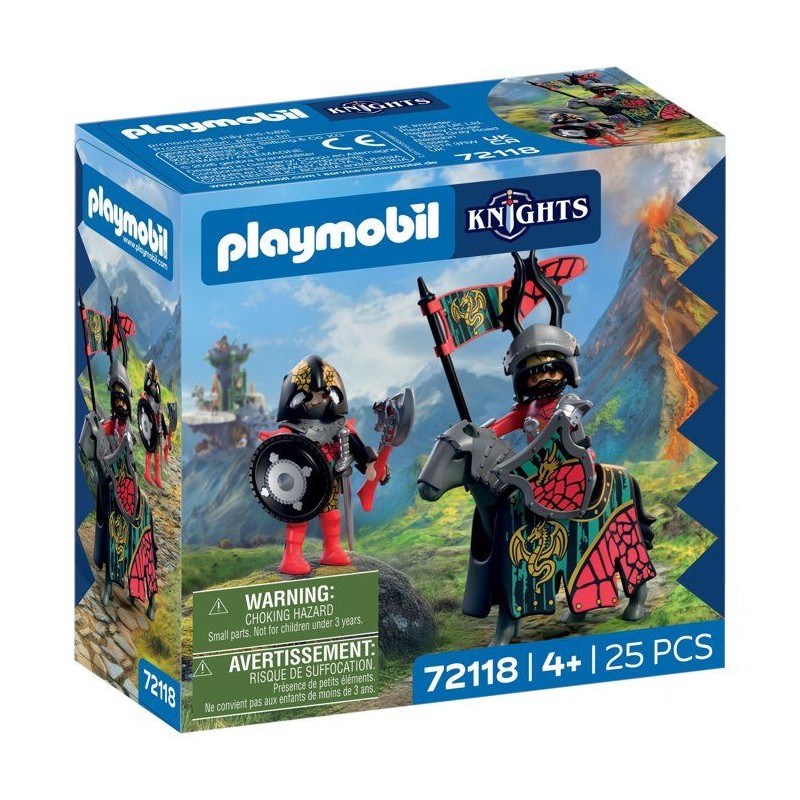 PLAYMOBIL 72118 Chef des Chevaliers du Dragon, Adventure les chevalier
