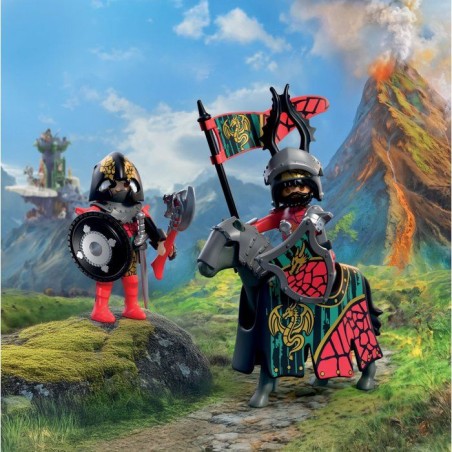 PLAYMOBIL 72118 Chef des Chevaliers du Dragon, Adventure les chevaliers, 25 pieces, des 4 ans