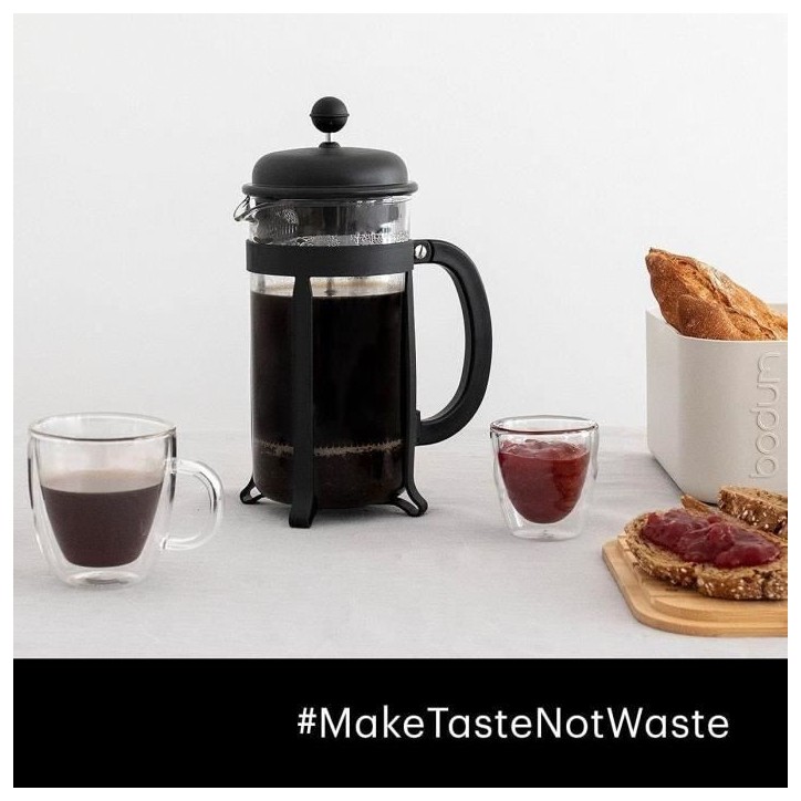 Cafetiere a piston - BODUM - Java - Monture et couvercle en plastique - 3 tasses - 0.35 l - Noir Cafetiere a piston - BODUM - Java - Monture et couvercle en plastique - 3 tasses - 0.35 l - Noir