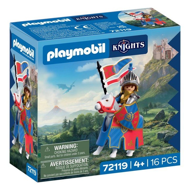 PLAYMOBIL 72119 Chef des Chevaliers du Lion, Adventure les chevaliers, 16 pieces, des 4 ans