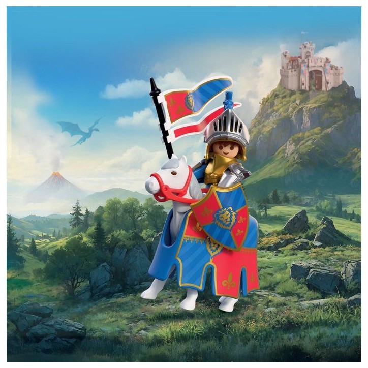 PLAYMOBIL 72119 Chef des Chevaliers du Lion, Adventure les chevaliers, 16 pieces, des 4 ans