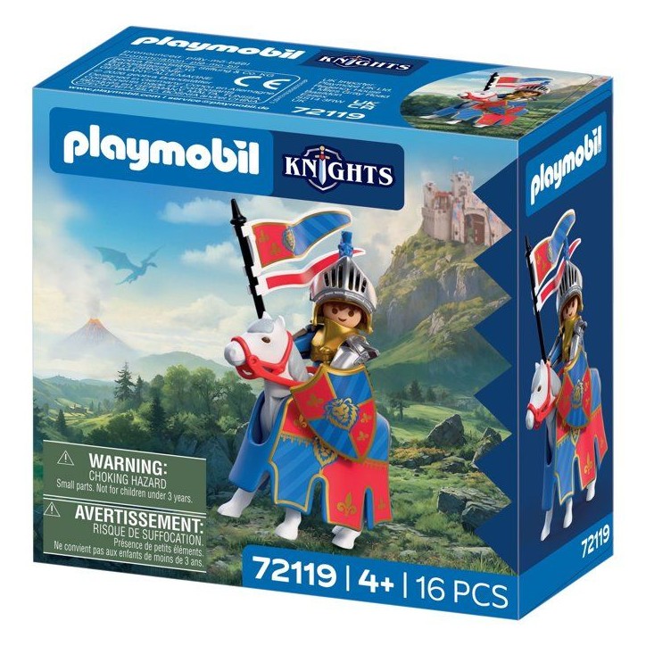 PLAYMOBIL 72119 Chef des Chevaliers du Lion, Adventure les chevaliers, 16 pieces, des 4 ans
