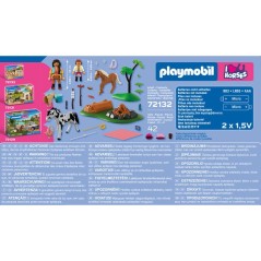 PLAYMOBIL I love horses 72132 Balade a cheval et feu de camp