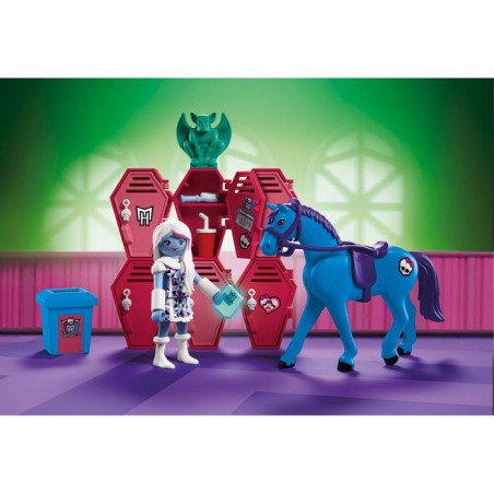 PLAYMOBIL 72146 Monster High Abbey casiers et cheval, des 4 ans