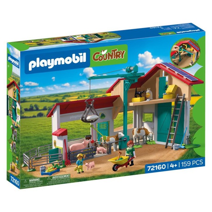 PLAYMOBIL Country 72160 Grande ferme et étable