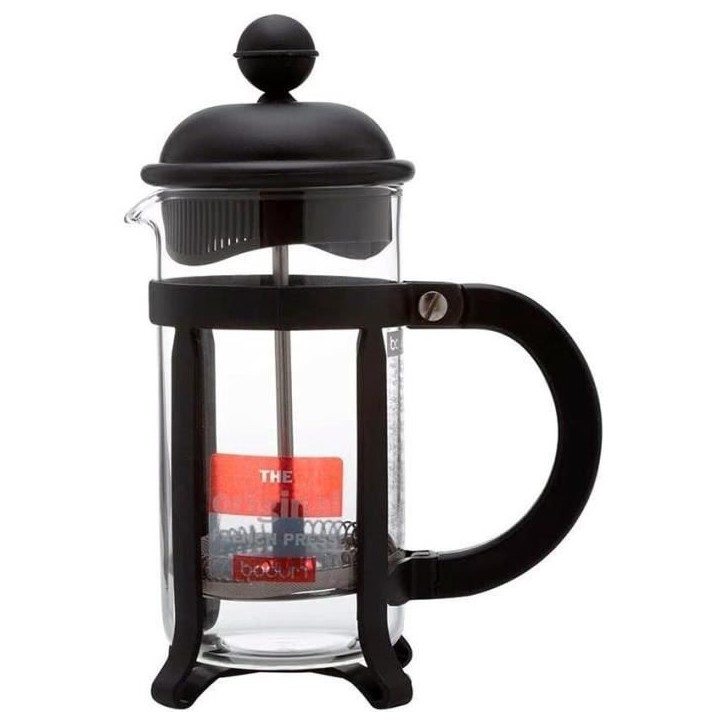 Cafetiere a piston - BODUM - Java - Monture et couvercle en plastique - 8 tasses - 1 l - Noir Cafetiere a piston - BODUM - Java - Monture et couvercle en plastique - 8 tasses - 1 l - Noir