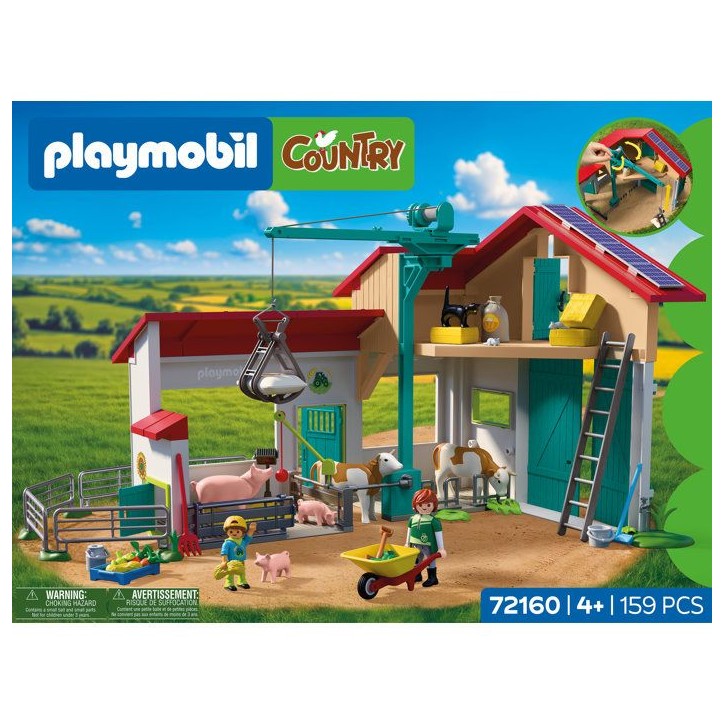 PLAYMOBIL Country 72160 Grande ferme et étable