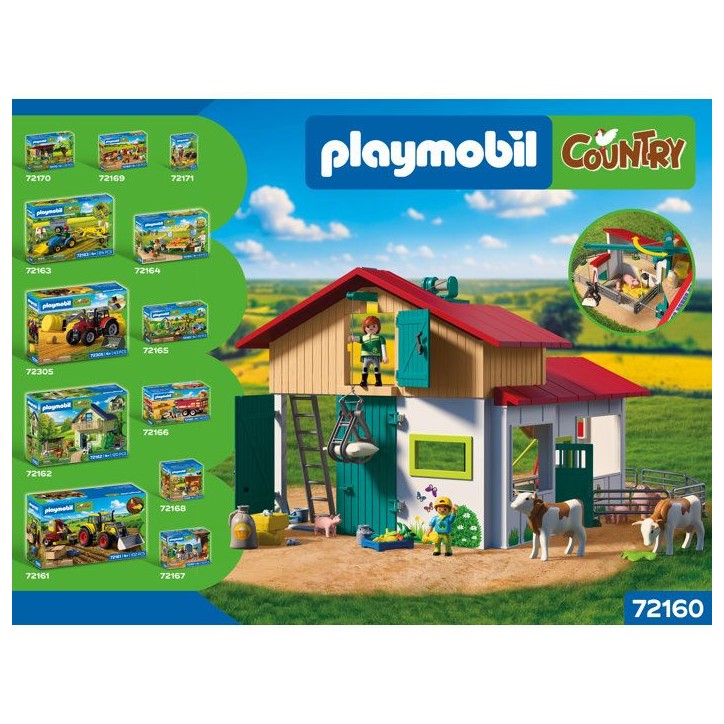 PLAYMOBIL Country 72160 Grande ferme et étable