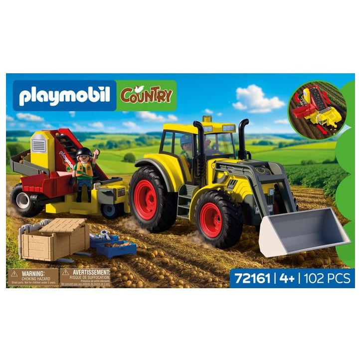 PLAYMOBIL Country 72161 Tracteur avec récolteur de pommes de terre