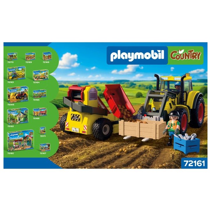 PLAYMOBIL Country 72161 Tracteur avec récolteur de pommes de terre