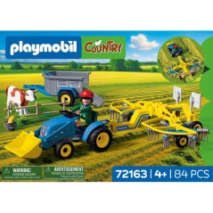 PLAYMOBIL Country 72163 Petit tracteur avec andaineur a foin