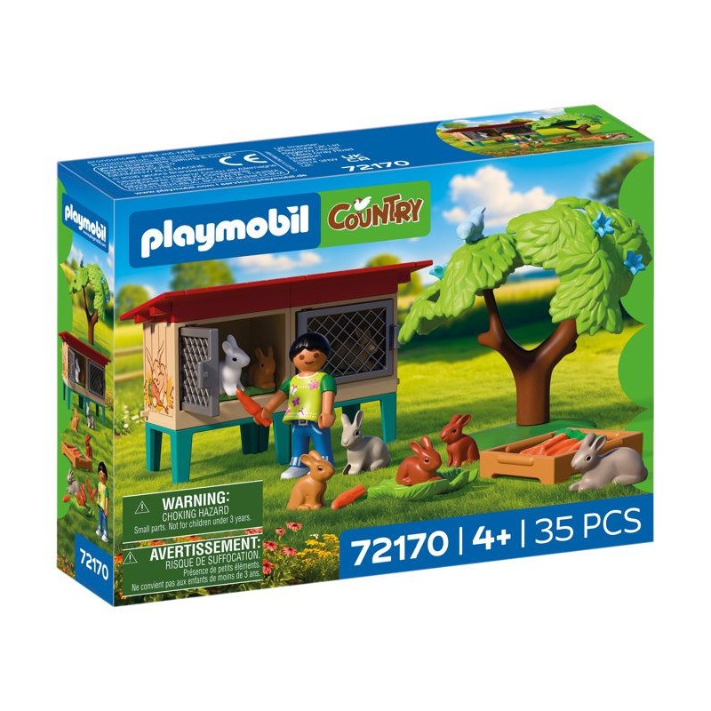 PLAYMOBIL Country 72170 Clapier a lapins et accessoires