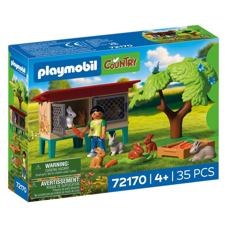 PLAYMOBIL Country 72170 Clapier a lapins et accessoires