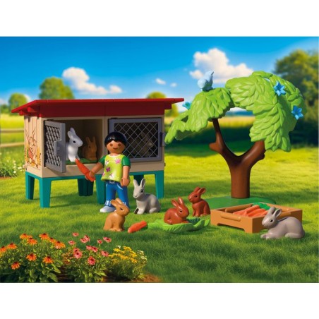 PLAYMOBIL Country 72170 Clapier a lapins et accessoires