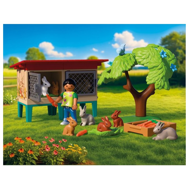 PLAYMOBIL Country 72170 Clapier a lapins et accessoires