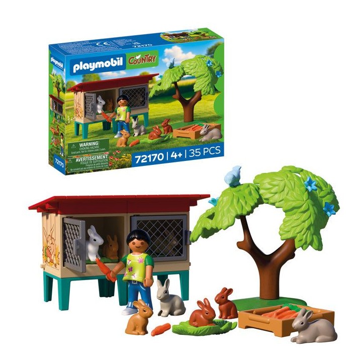 PLAYMOBIL Country 72170 Clapier a lapins et accessoires