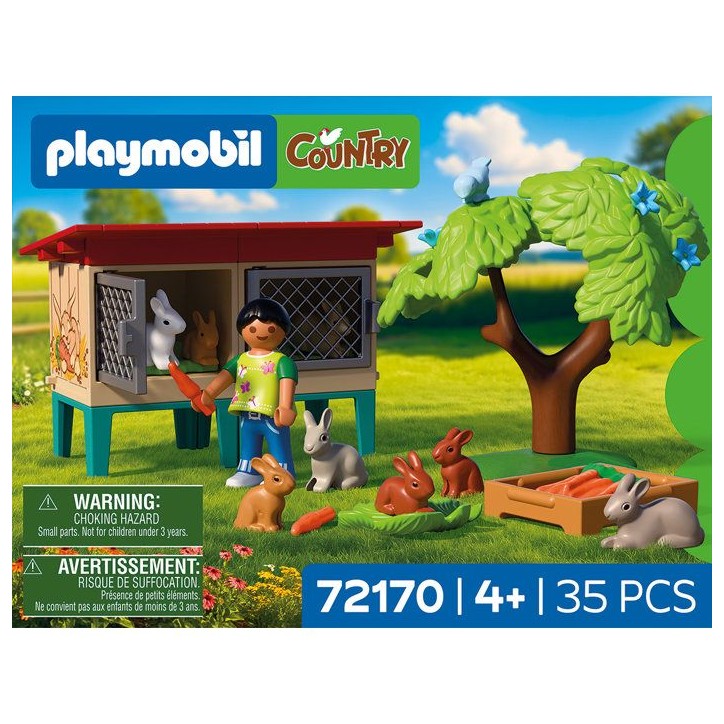 PLAYMOBIL Country 72170 Clapier a lapins et accessoires