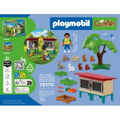 PLAYMOBIL Country 72170 Clapier a lapins et accessoires