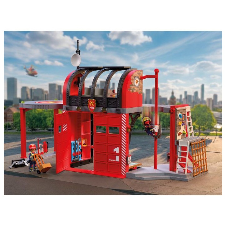 PLAYMOBIL 72191 Grande caserne de pompiers, City Action,