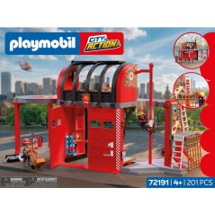 PLAYMOBIL 72191 Grande caserne de pompiers, City Action,