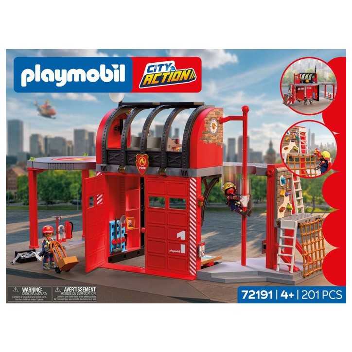 PLAYMOBIL 72191 Grande caserne de pompiers, City Action,