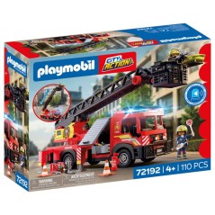 PLAYMOBIL City Action 72192 Camion de pompiers a grande échelle