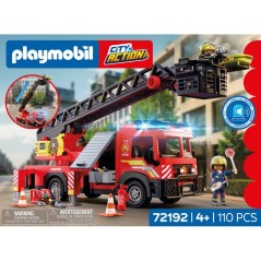 PLAYMOBIL City Action 72192 Camion de pompiers a grande échelle