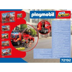 PLAYMOBIL City Action 72192 Camion de pompiers a grande échelle