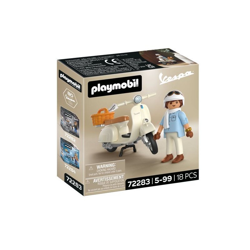 PLAYMOBIL 72283 Vespa 80eme anniversaire : Style Classique, 18 pieces,