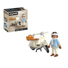PLAYMOBIL 72283 Vespa 80eme anniversaire : Style Classique, 18 pieces,
