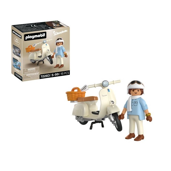 PLAYMOBIL 72283 Vespa 80eme anniversaire : Style Classique, 18 pieces, Des 14 ans