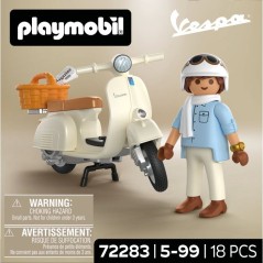 PLAYMOBIL 72283 Vespa 80eme anniversaire : Style Classique, 18 pieces,