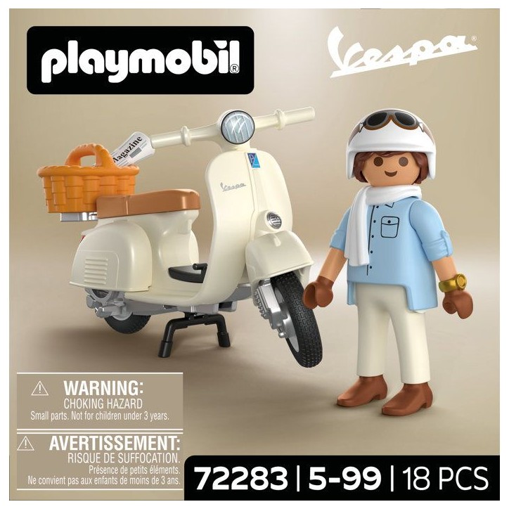 PLAYMOBIL 72283 Vespa 80eme anniversaire : Style Classique, 18 pieces, Des 14 ans