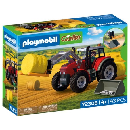 PLAYMOBIL Country 72305 Tracteur fourche a paille