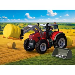PLAYMOBIL Country 72305 Tracteur fourche a paille