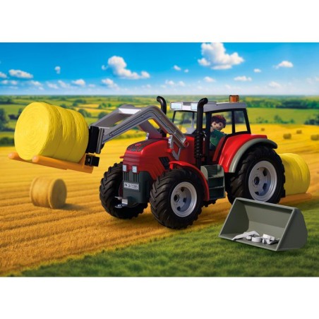 PLAYMOBIL Country 72305 Tracteur fourche a paille