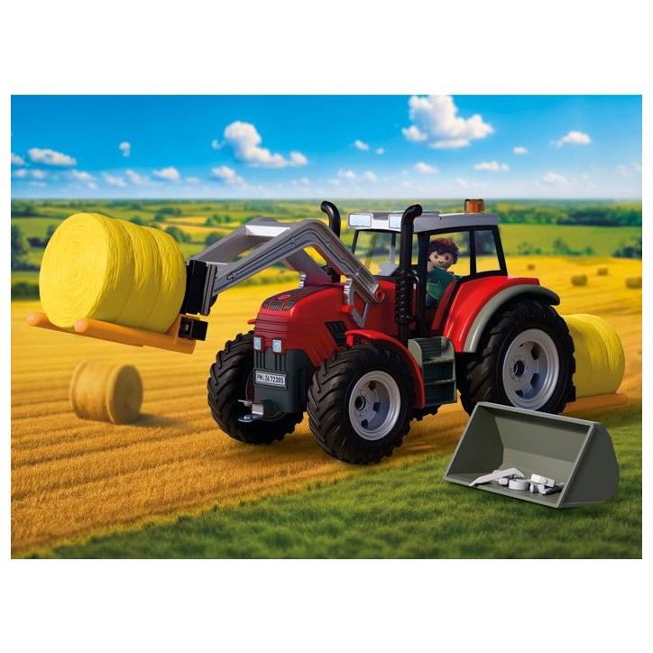 PLAYMOBIL Country 72305 Tracteur fourche a paille