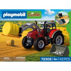 PLAYMOBIL Country 72305 Tracteur fourche a paille