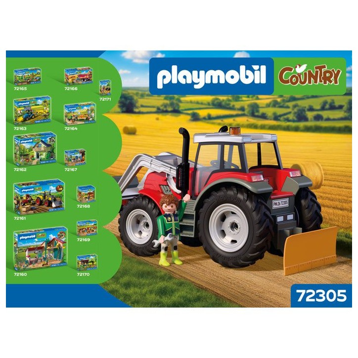 PLAYMOBIL Country 72305 Tracteur fourche a paille