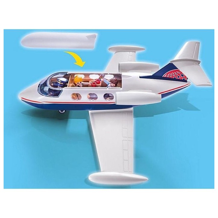 PLAYMOBIL 70533 Jet privé, City action, My life, 45 pieces, monde miniature pour enfant des 4 ans