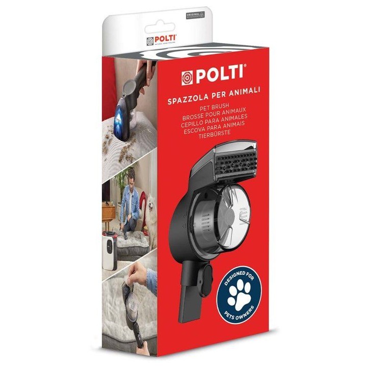 Brosse pour poils d'animaux - POLTI - STAINOVER - bac collecteur intégré - nettoyage en profondeur