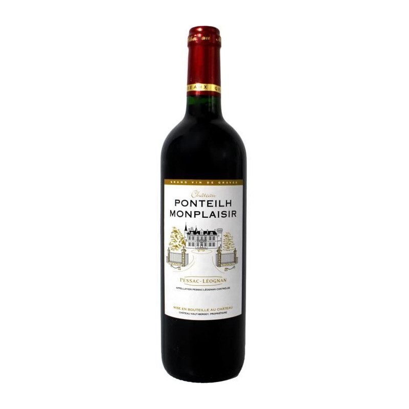 Château Ponteilh Monplaisir 2012 Pessac-Léognan - Vin rouge de Borde